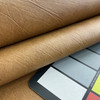Dark Camel Tan  Faux Leather  | Marble Texture Upholstery Vinyl Fabric | Mid weight | Knit Backed | 54" Wide | Sold BTY