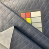 Quilted Diamonds in Navy Blue | Faux Leather Vinyl Upholstery Fabric | Matte | Workable | 54" Wide | By the Yard