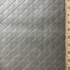 Quilted Diamonds in Dark Brown | Faux Leather Vinyl Upholstery Fabric | Matte | Workable | 54" Wide | By the Yard
