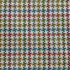 Chichi in Coral | Aqua, Coral, Green, Multicolored  Houndstooth Upholstery Fabric | Home Decor | Slipcover | 54" Wide | Sold BTY