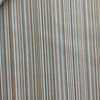 Silica in Jig | Retro Vinyl Upholstery Fabric | Stripes in Blue / Brown / White | Commercial Grade | 54" Wide | By the Yard
