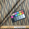 Lava In Stratum  | Upholstery Vinyl Fabric | Geometric Design in Brown / Blue | High Performance  by Stinson | Knit back | Heavyweight | 54 Inch WIde | Sold BTY