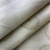 Dandelion in Latte | Vinyl Upholstery Fabric | Woven Textured Floral | Off White | Commercial Grade | 54" Wide | By the Yard