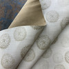 Dandelion in Latte | Vinyl Upholstery Fabric | Woven Textured Floral | Off White | Commercial Grade | 54" Wide | By the Yard