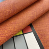 Jungle Gym in Tiger | Retro Vinyl Upholstery Fabric | Woven Texture in Two Toned Orange | Commercial Grade | 54" Wide | By the Yard