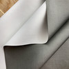 Dynas in Ash | Cool Gray Textured Faux Leather Upholstery Vinyl Fabric | Midweight | Indoor Furniture |  Knit  Backed  | 54" Wide | Sold BTY