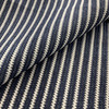 Summer land in Marine Blue / White | Upholstery Fabric | Stripes | Heavy Weight | 54" Wide | By the Yard | 100% Olefin