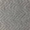 ZZ Top in Steam  | Medium Gray Pre Quilted Chevron Pattern Woven Upholstery Fabric  |  P Kaufmann | Medium Weight  |  54" Wide | Sold BTY