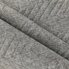 ZZ Top in Steam  | Medium Gray Pre Quilted Chevron Pattern Woven Upholstery Fabric  |  P Kaufmann | Medium Weight  |  54" Wide | Sold BTY