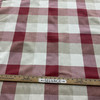 Giorgio in Cherry | Drapery / Home Decor Fabric | Pink / Linen / Off White Buffalo Plaid | Light-Medium Weight | 54" Wide | By the Yard