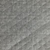 Baron in Steel | Medium Gray Pre Quilted Diamond Pattern Woven Upholstery Fabric  | 55% Linen,  45% Cotton | Medium Weight  |  54" Wide | Sold BTY