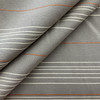 Vicinity in Siene | Outdoor / Water Resistant Fabric | Stripes in Taupe / Orange / Off White | Medium Weight | 54" Wide | By the Yard