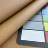 Medium Brown Faux Leather | Vinyl Upholstery Fabric | Medium Pebbled Grain | Thin and Workable | 54" Wide | By the Yard