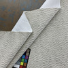 Sienna in White | Chenille Upholstery Fabric | Wavy Design in Off White | Heavyweight | 100% Polyester | 54" Wide | By the Yard