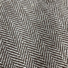 Hudson in Chocolate | Upholstery Fabric | Herringbone in Brown / Off White |  Wool Blend | Medium Weight | 54" Wide | Sold BTY