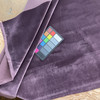Linden in Plum  | Deep Purple Solid Woven Velvet Upholstery Fabric  | Home Decor | Heavy Weight | Backed   | 54" Wide | Sold BTY