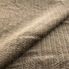 Swift Plush in Chocolate | Upholstery Fabric | Quilted Stripes on Plush Solid Brown | 54" Wide | Heavyweight | By the Yard