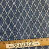 Maya Bay in Ocean Blue | Jacquard Upholstery Fabric | Diamond Design | Heavy Weight | Olefin | 54" Wide | By the Yard