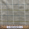 Daybreak in Tranquil | Upholstery Fabric | Windowpane Plaid in Beige / Green / Blue | Medium Weight | 54" Wide | By the Yard