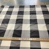 Tatanka in Black | Drapery / Slipcover Fabric | Black / Off White Buffalo Plaid | Medium Weight | 54" Wide | By the Yard