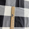 Tatanka in Black | Drapery / Slipcover Fabric | Black / Off White Buffalo Plaid | Medium Weight | 54" Wide | By the Yard