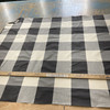 Tatanka in Black | Drapery / Slipcover Fabric | Black / Off White Buffalo Plaid | Medium Weight | 54" Wide | By the Yard