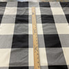 Tatanka in Black | Drapery / Slipcover Fabric | Black / Off White Buffalo Plaid | Medium Weight | 54" Wide | By the Yard