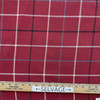 Tallyho in Cranberry | Upholstery Fabric | Red / Black / White Windowpane Plaid | Ralph Lauren | Heavyweight |  54" Wide | Sold BTY