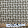 Kerry In Leather | Upholstery Fabric | Camel / Tan Houndstooth | Ralph Lauren | Heavyweight |  54" Wide | Sold BTY