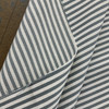 Pencil Stripes in Slate Blue / White | Upholstery Canvas / Slipcover Fabric | Medium Weight | 54" Wide | By the Yard