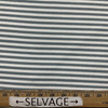 Pencil Stripes in Slate Blue / White | Upholstery Canvas / Slipcover Fabric | Medium Weight | 54" Wide | By the Yard