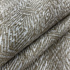 Adar in Latte | Jacquard Upholstery Fabric | Beige / White | Heavy Weight | 100% Polyester | 54" Wide | By the Yard