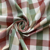 Ruskin in Papaya | Plaid Fabric in Rust, Green, Tan |  Midweight Home Decor Fabric |  Cotton Blend | Marlatex | 54" Wide | BTY