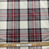 Callaway in Pepper | Tartan Plaid Fabric in Cream, Black, Red  |  Midweight Home Decor Fabric |  Cotton Blend Twill | Marlatex | 54" Wide | BTY
