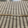Stripes in Brown and Off White | Upholstery Fabric | Heavy Textured Weave | Heavyweight | 54" Wide | By the Yard
