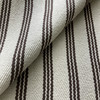 Stripes in Brown and Off White | Upholstery Fabric | Heavy Textured Weave | Heavyweight | 54" Wide | By the Yard