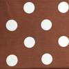 4 Yard Piece of Polka Dots in Light Blue on Brown | Home Decor / Drapery Fabric | 54" Wide | By the Yard