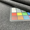 Solid Heathered Charcoal Grey Coating Wool | Wool / Poly Blend | Soft Flat Felt | 20oz | 60" Wide | DYE LOTS MAY VARY