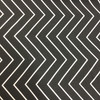 0.75 Yard Piece of Skinny Chevron | Black and White | Medium Weight Home Decor Fabric | Curtains / Slipcovers | 54" Wide | By the Yard