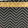 2.66 Yard Piece of Skinny Chevron | Black and White | Medium Weight Home Decor Fabric | Curtains / Slipcovers | 54" Wide | By the Yard