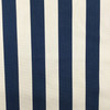 2.25 Yard Piece of Nautical Stripes in Navy Blue and Oyster White | Upholstery / Slipcover Fabric  | 54" Wide | By the Yard
