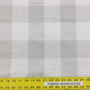 2 Yard Piece of Gray and Muted White Plaid Fabric | Drapery / Upholstery Fabric | 54"W  |