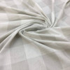 2 Yard Piece of Gray and Muted White Plaid Fabric | Drapery / Upholstery Fabric | 54"W  |
