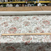Vintage Duck Document | Home Decor Fabric | Floral Branches in Natural / Red / Green | 54" Wide | P Kaufmann | Medium Weight | By the Yard