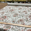 Vintage Duck Document | Home Decor Fabric | Floral Branches in Natural / Red / Green | 54" Wide | P Kaufmann | Medium Weight | By the Yard