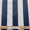 3 Yard Piece of Navy Blue Off White Stripe | Outdoor Fabric | 54" Wide | By The Yard
