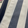 3 Yard Piece of Navy Blue Off White Stripe | Outdoor Fabric | 54" Wide | By The Yard