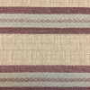 1 Yard Piece of Horizontal Stripes in Brown and Burgundy Upholstery Fabric | 54"W | By the Yard
