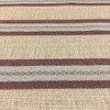 1 Yard Piece of Horizontal Stripes in Brown and Burgundy Upholstery Fabric | 54"W | By the Yard