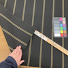 2.75 Yard Piece of 4988-0000 | Cooper Black  Striped  Sunbrella | 46 Inch | Marine And Awning Fabric